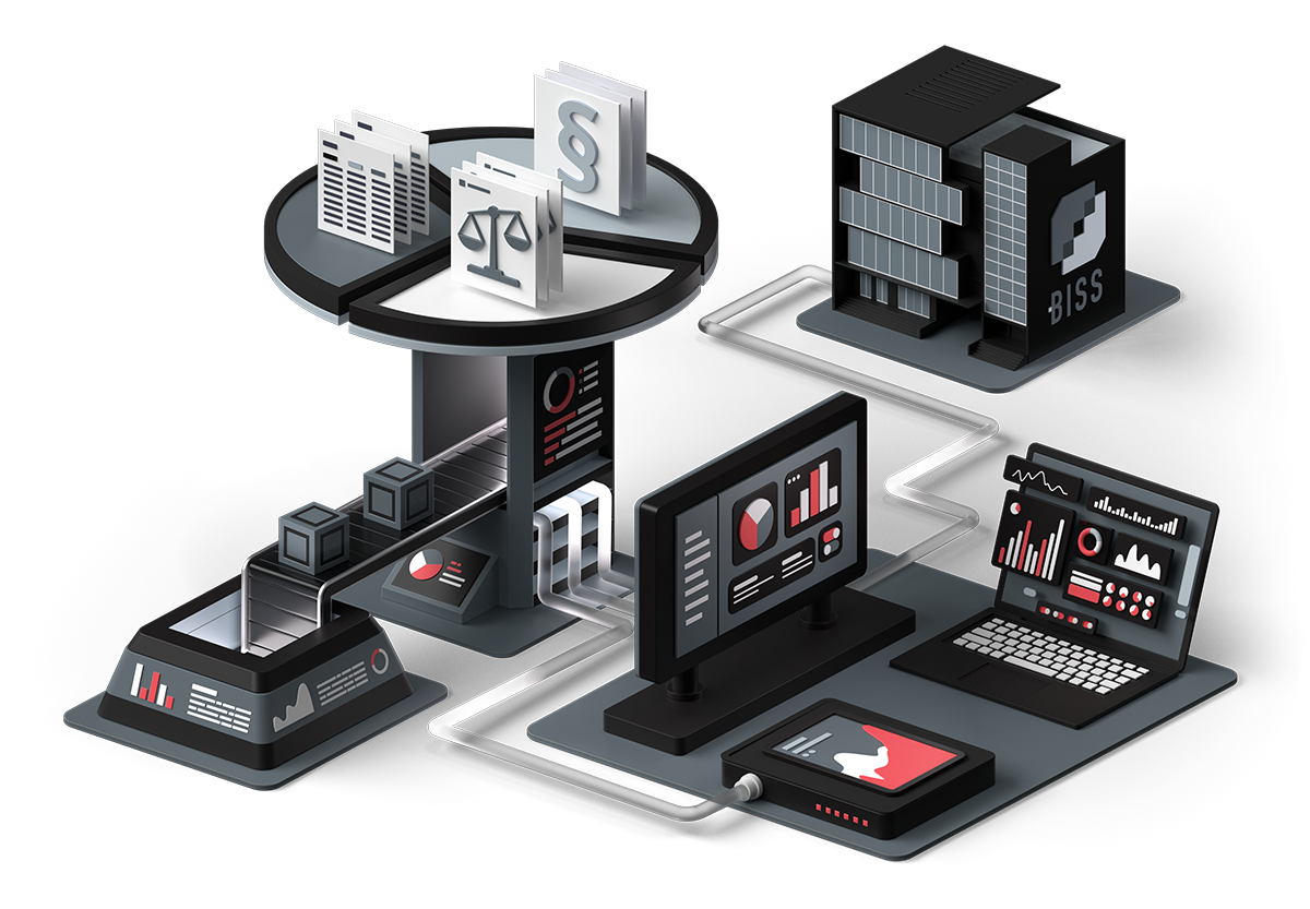 Visualization of the supply chain as an isomeric 3D image